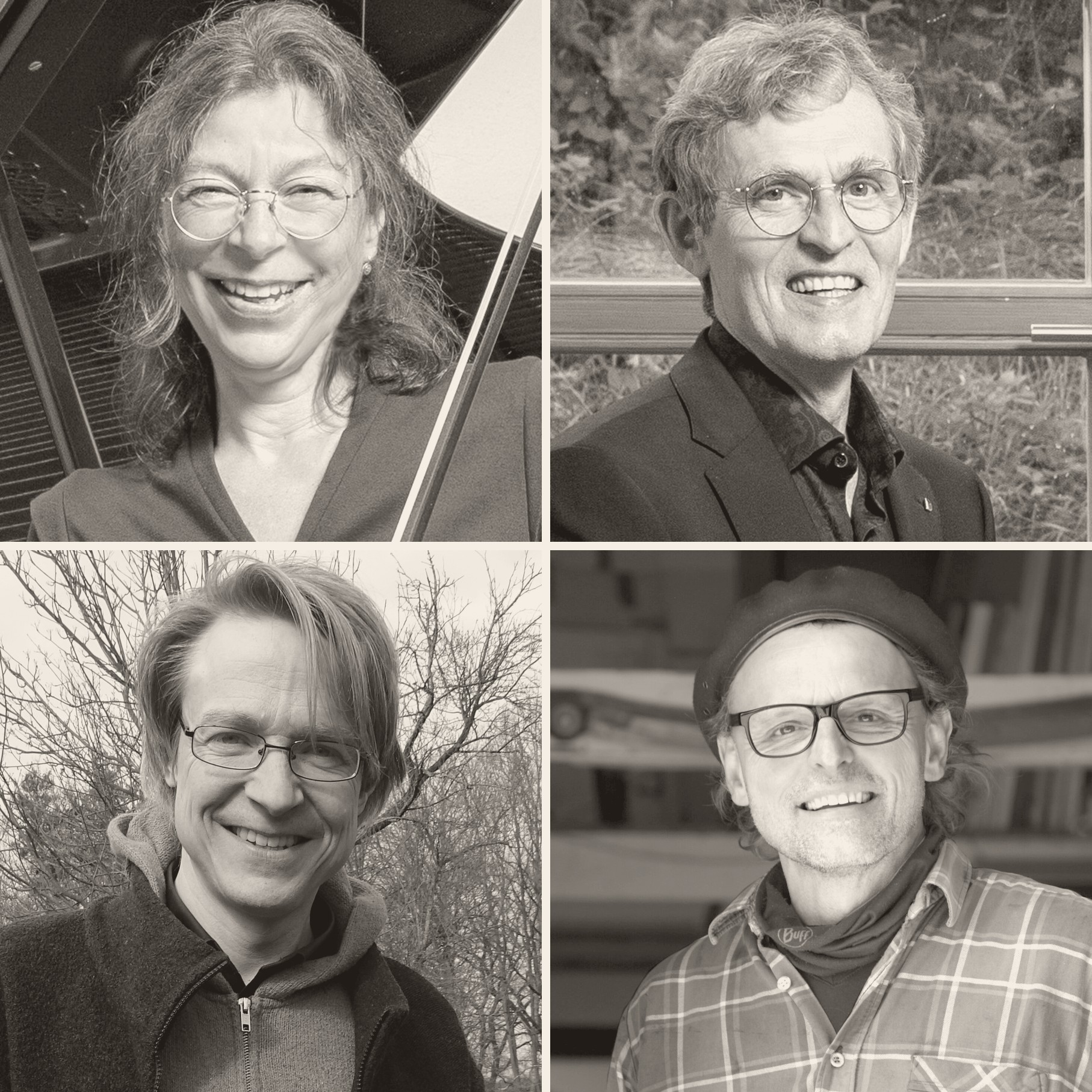 Bärbel Weber, Paul-Ernst Knötzele, Ingo Münch und Helmut Anton Zirkelbach